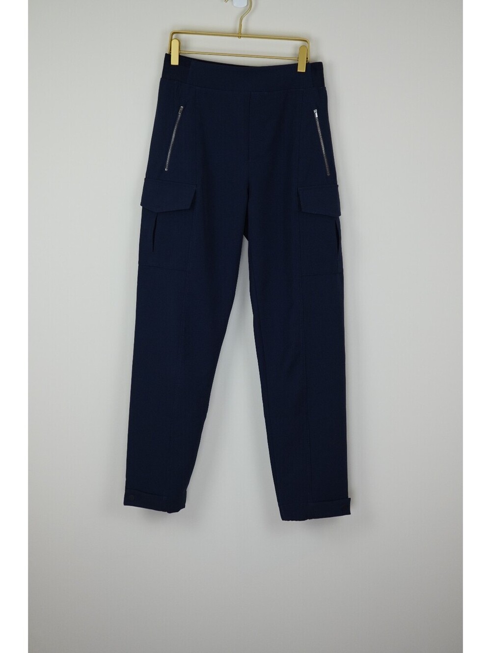 Athleta Navy Blue Ankle cuff cargo jogger workout pant Size 0